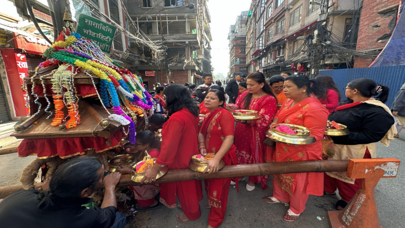 अन्नपूर्णदेवीको  खट जात्रा [तस्वीर]